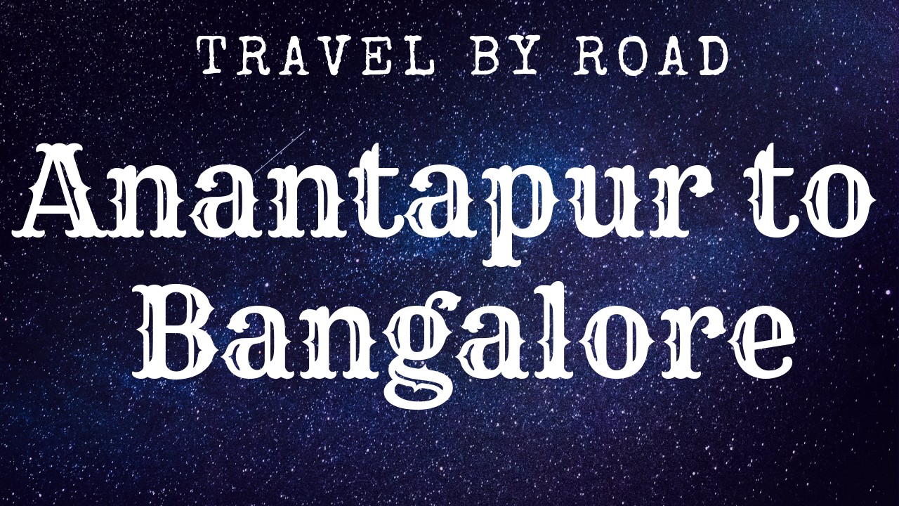 anantapur to bengaluru